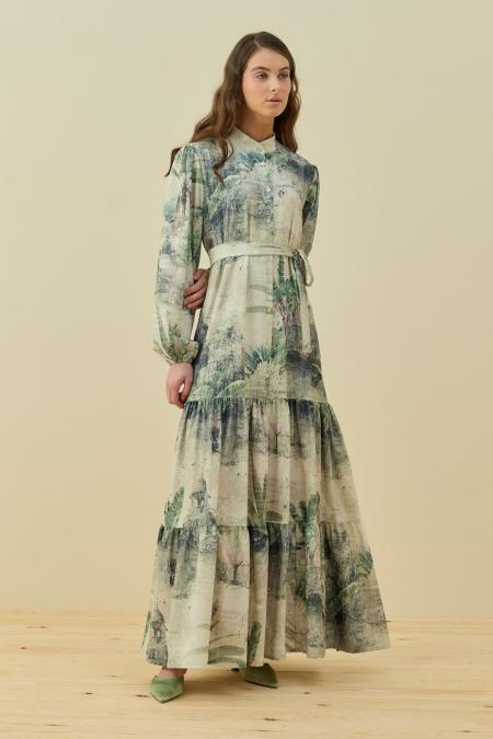 Bloom Serisi Elbise-Taş 