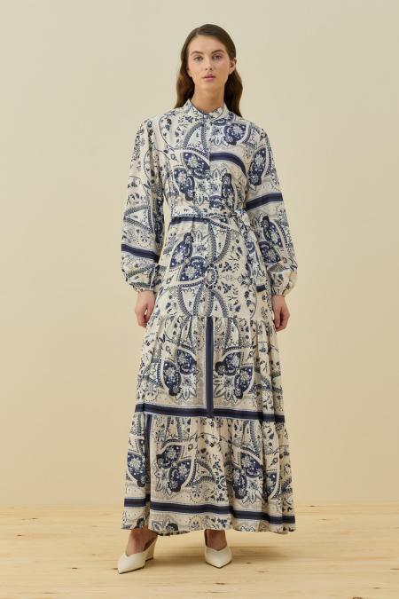 Bloom Serisi Elbise-Lacivert