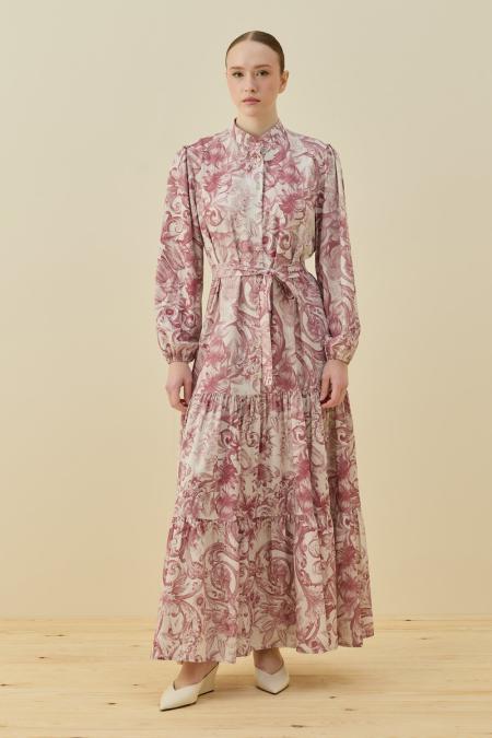 Bloom Serisi Elbise-Bordo