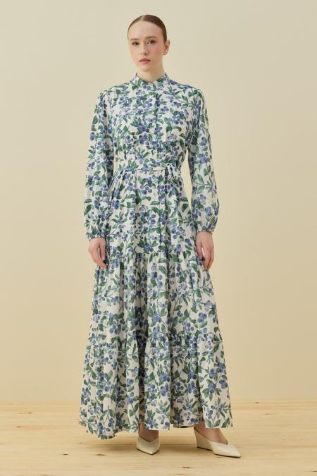 Bloom Serisi Elbise-Yeşil 