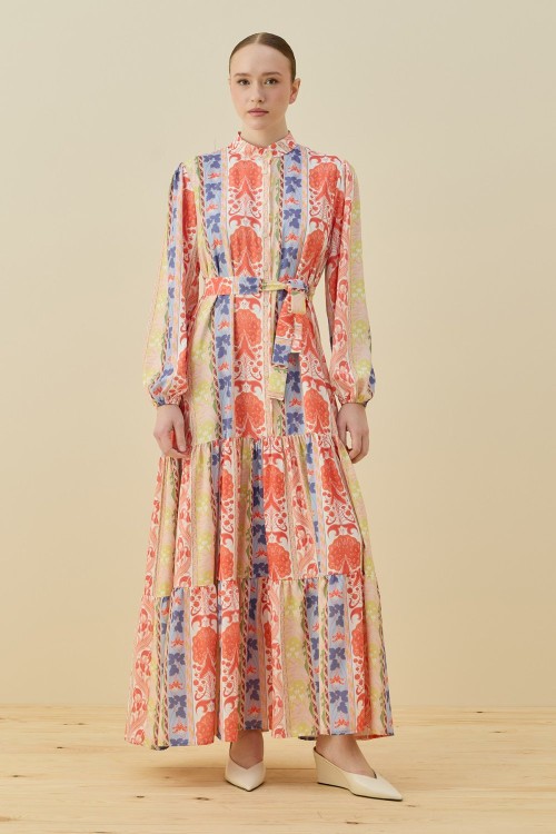 Bloom Serisi Elbise-Oranj-MRW-1709