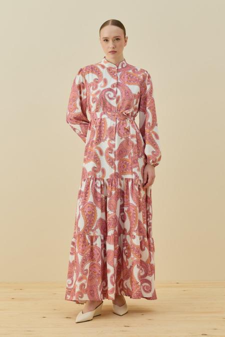 Bloom Serisi Elbise-Pembe 