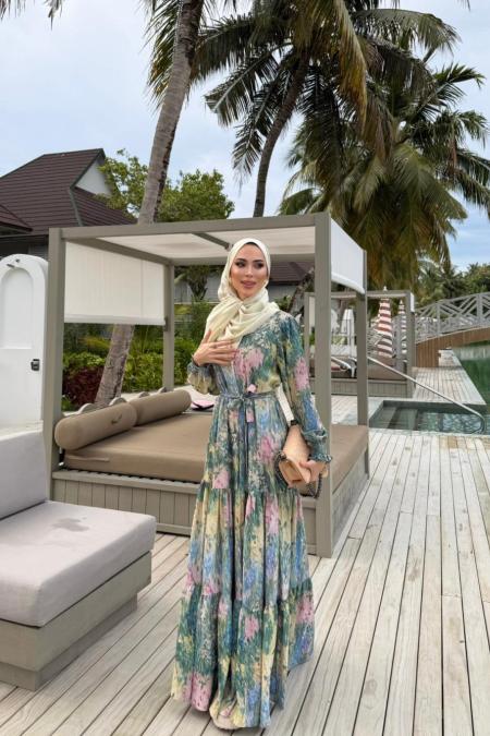 Gipeli Elbise-Yeşil -MRW-1671