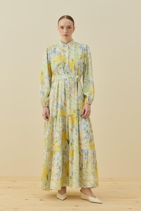 Bloom Serisi Elbise-Sarı 