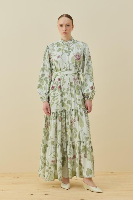 Bloom Serisi Elbise-Yeşil