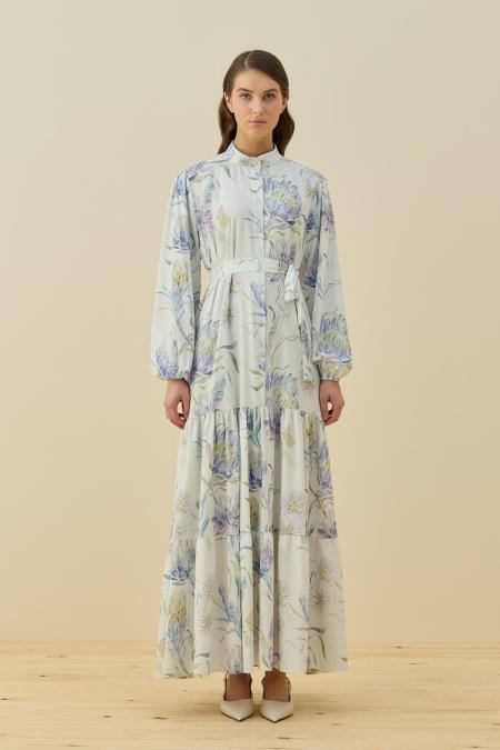 Bloom Serisi Elbise-Bej 