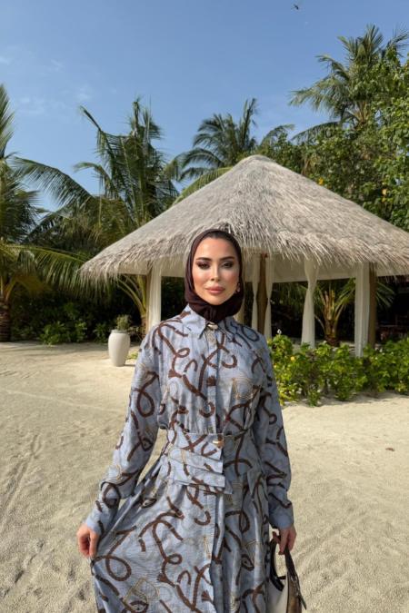 Rennes Elbise-İndigo -MRW-1678