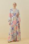 Vintage Vual Elbise-Fuşya -MRW-1721