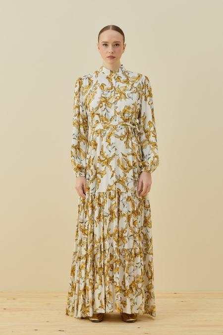 Bloom Serisi Elbise-Gold 