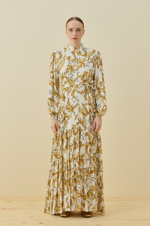 Bloom Serisi Elbise-Gold -MRW-1725