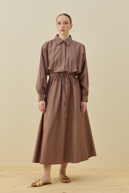 Basic Poplin Elbise-Vizon 