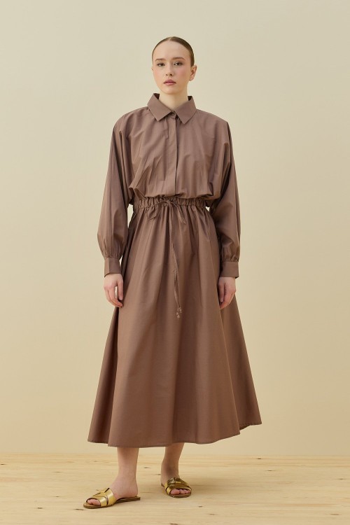 Basic Poplin Elbise-Vizon -MRW-1638