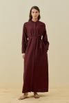 Vietnam Elbise-Bordo -MRW-1777