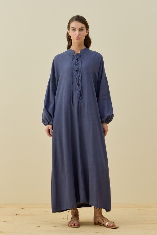 Robe Elbise-Lacivert -MRW-1680