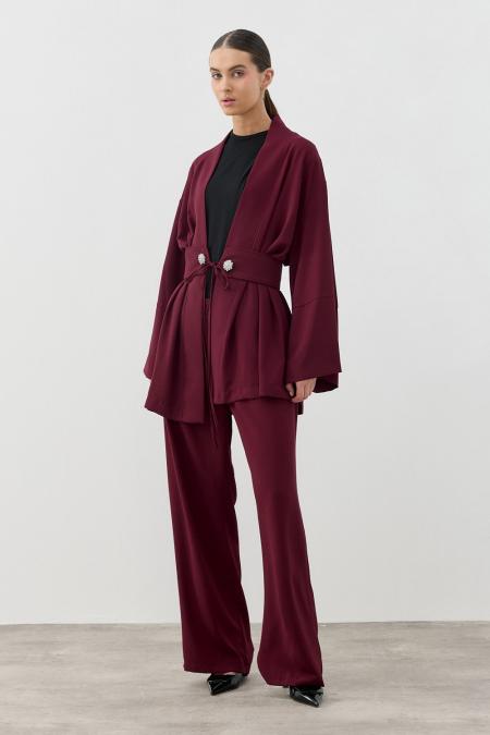 Elegance Takım-Bordo 