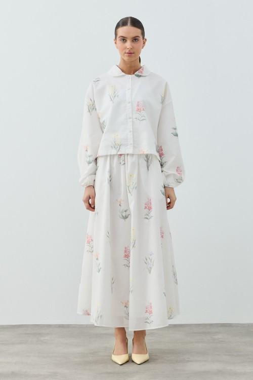 Soft Linen Takım-Ekru -MRW-1765