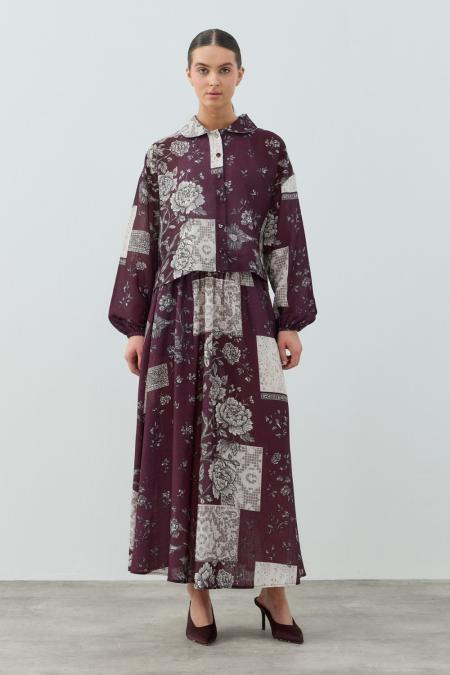 Toksana Takım-Bordo 