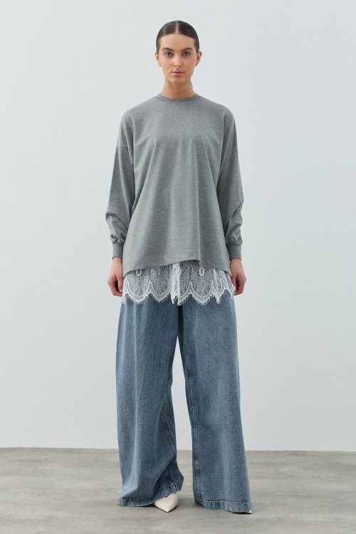 Loli Sweat-Gri -MRW-1793