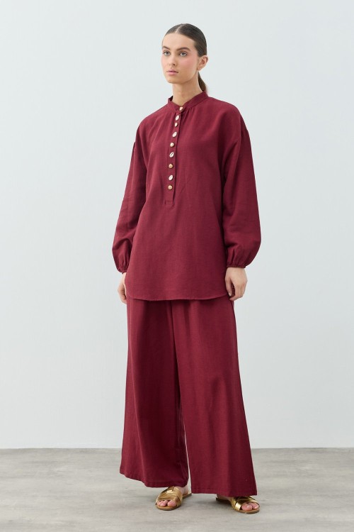Seashell Takım-Bordo -MRW-1762
