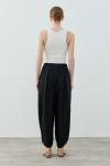Spor Krep Pantolon-Siyah -MRW-1628