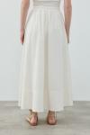 New Poplin Etek-Beyaz-MRW-1631