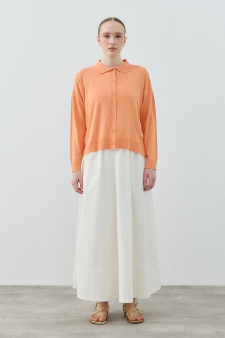 Basic Hırka-Turuncu 