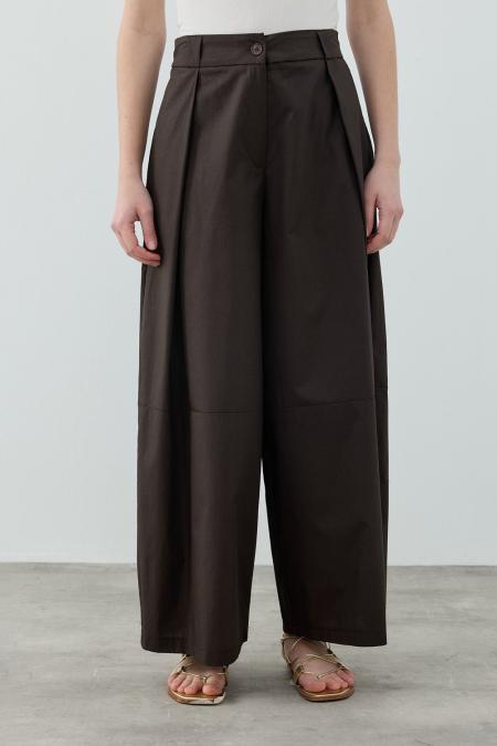 Basic Pantolon-Kahverengi