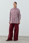 Fleur Gömlek-Bordo -MRW-1781