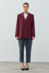 Blazer Ceket-Bordo 