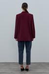 Blazer Ceket-Bordo -MRW-1806