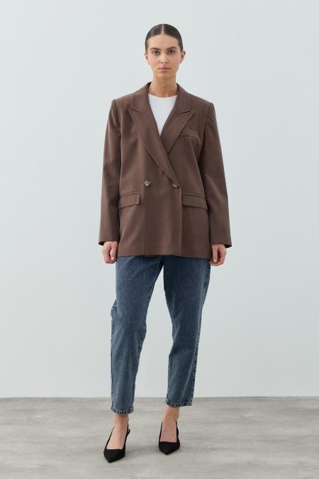 Blazer Ceket-Kahverengi 