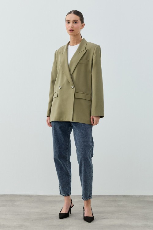 Blazer Ceket-Y.Yeşil-MRW-1806