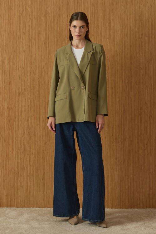 Blazer Ceket-Y.Yeşil-MRW-1806