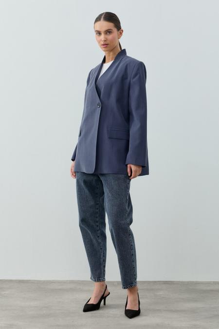 Tensel Ceket-İndigo 