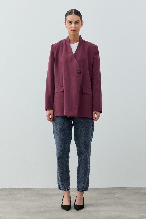 Tensel Ceket-Bordo -MRW-1802