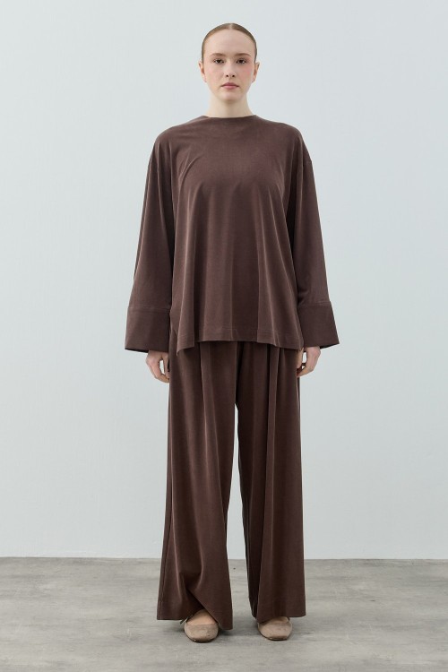 Modal Comfy Takım-Kahverengi -MRW-1646