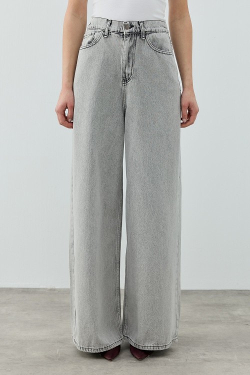 Salaş Denim Pantolon-Ky Gri -MRW-1690