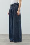 Pileli Denim Pantolon-Ky Lacivert-MRW-1691