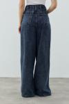 Pileli Denim Pantolon-Ky Lacivert-MRW-1691