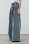 Pileli Denim Pantolon-Ky Mavi -MRW-1691