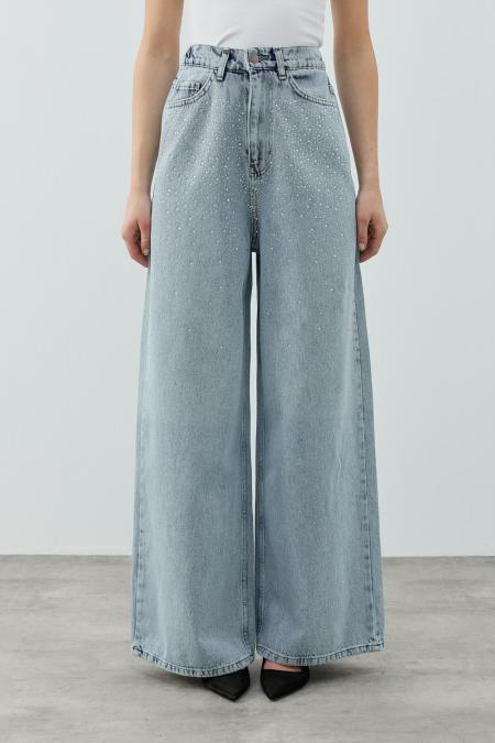 Very Shiny Denim Pantolon-Ky Buz Mavi 