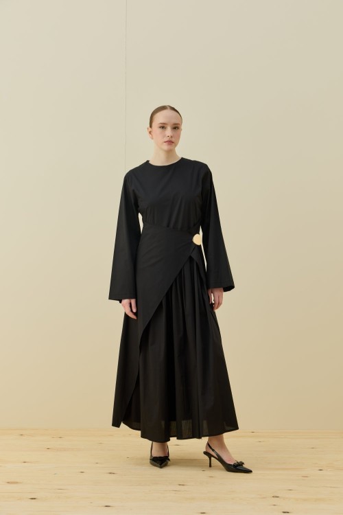 Chic Elbise-Siyah -MRW-1621