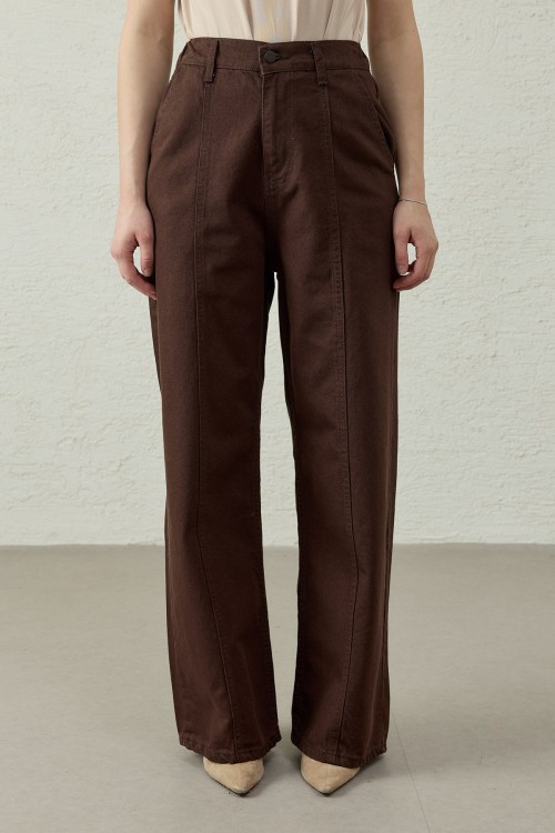 Western Denim Pantolon-Kahverengi-MRW-1767