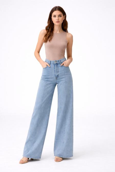 Western Denim Pantolon-Ky Buz Mavi-MRW-1767