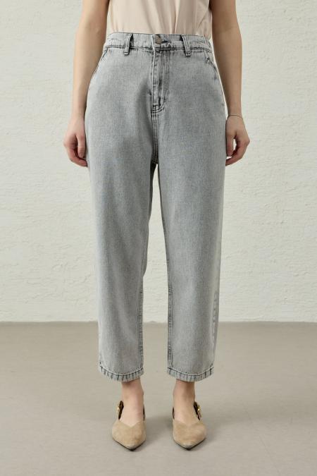 New Basıc Denim Pantolon-Ky Gri-MRW-1769