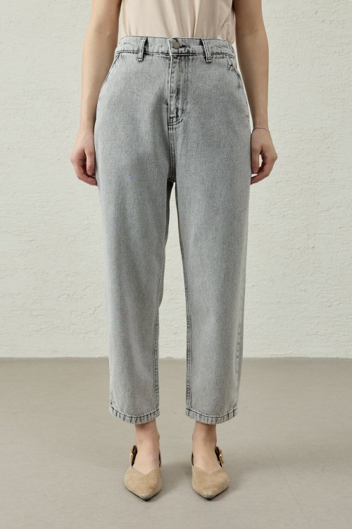 New Basıc Denim Pantolon-Ky Gri-MRW-1769