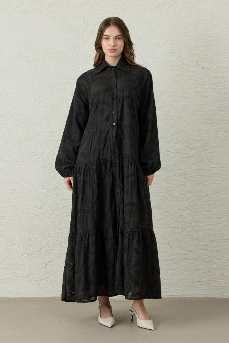 Brode Prenses Elbise-Siyah 