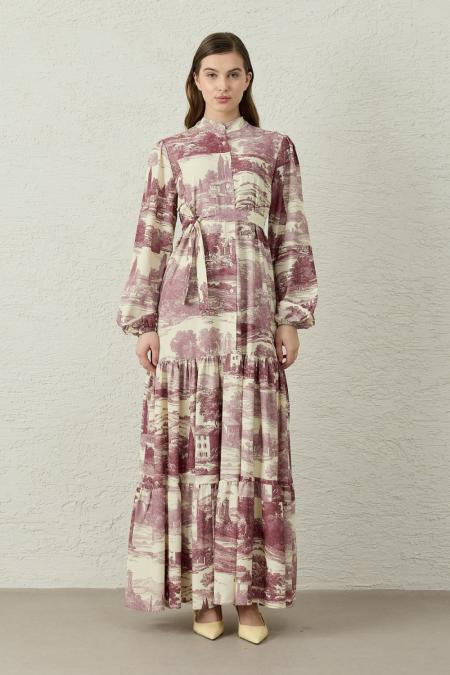 Estate Elbise-Bordo-MRW-1818