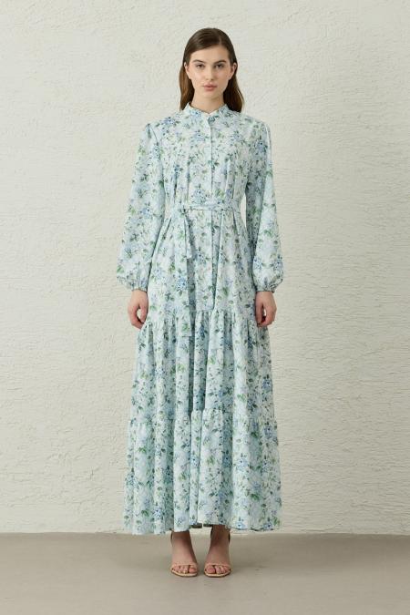 Bloom Serisi Elbise-Bebe Mavi 