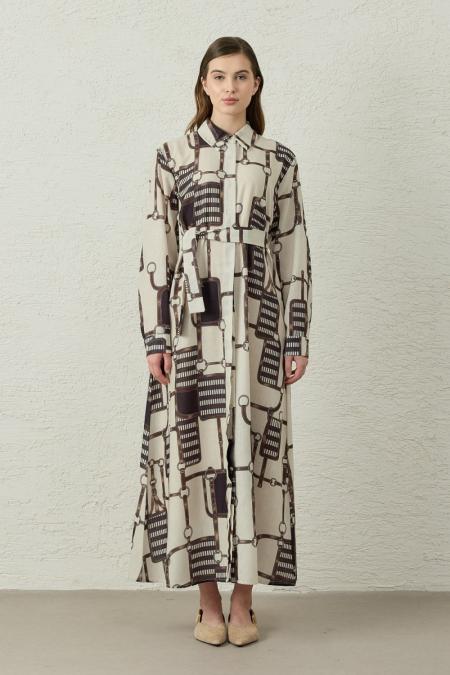 Rennes Elbise-Kahverengi-MRW-1678